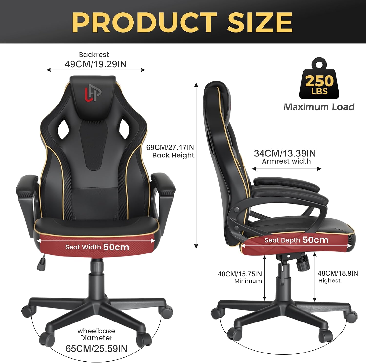 HapGIFT Gaming Chair, Ergonomi - Video Gaming & Esports Usd Acc review and price