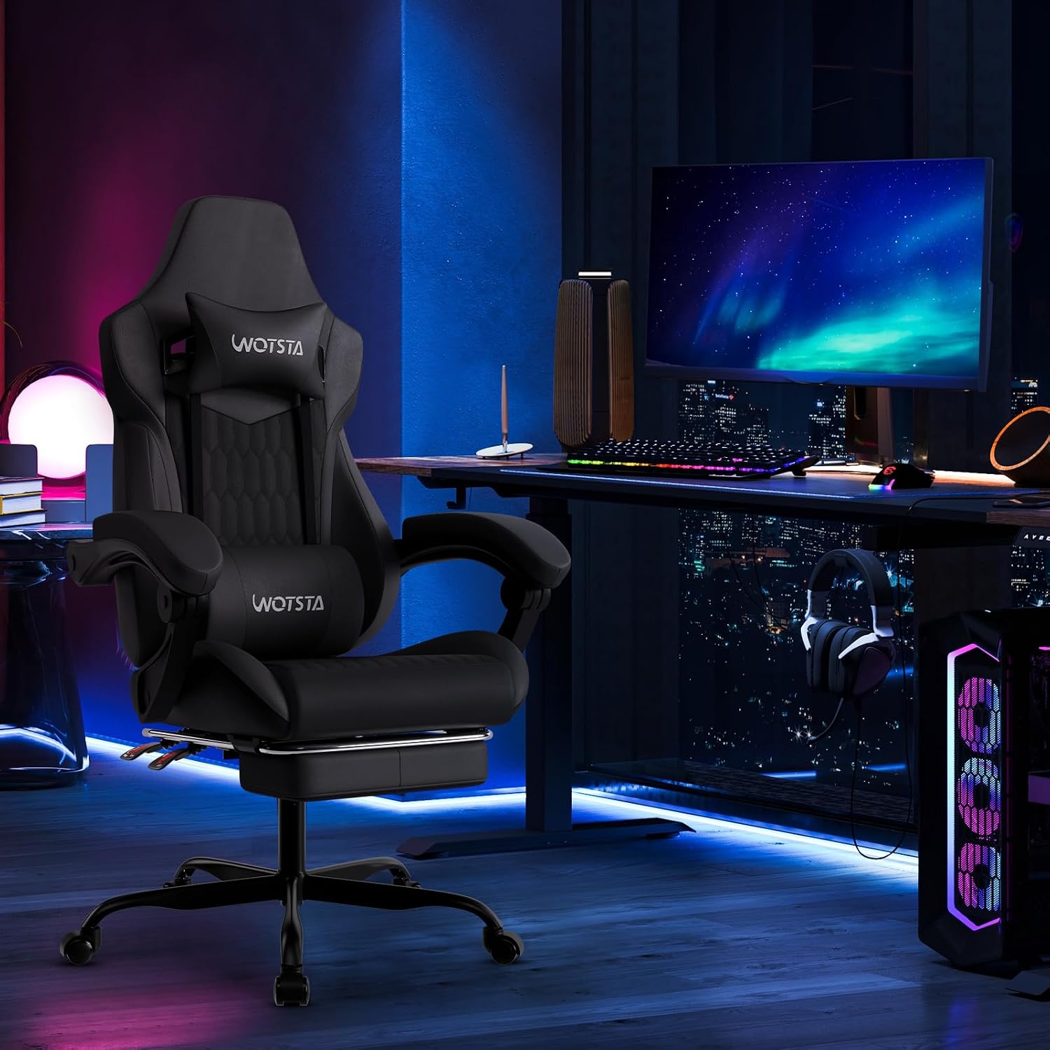 Gaming Chair with Footrest, Hi - Video Gaming & Esports Usd Acc review and price