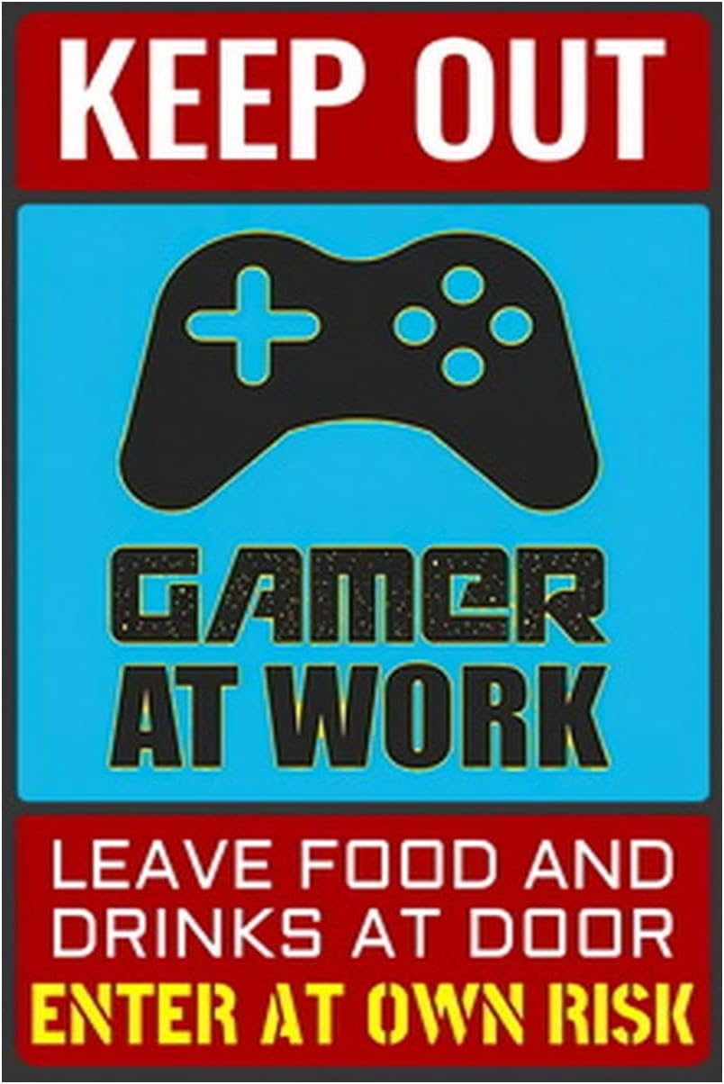 Video Tin Sign Gamer Metal Pos - Video Gaming & Esports Usd Acc review and price